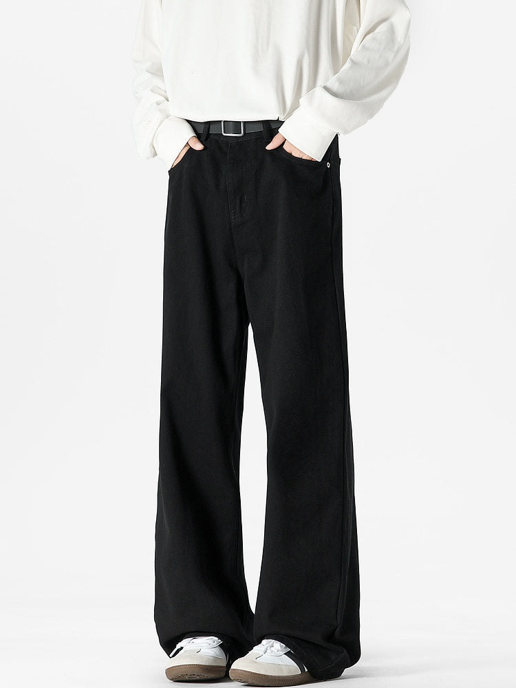Wide-Leg Straight Jeans