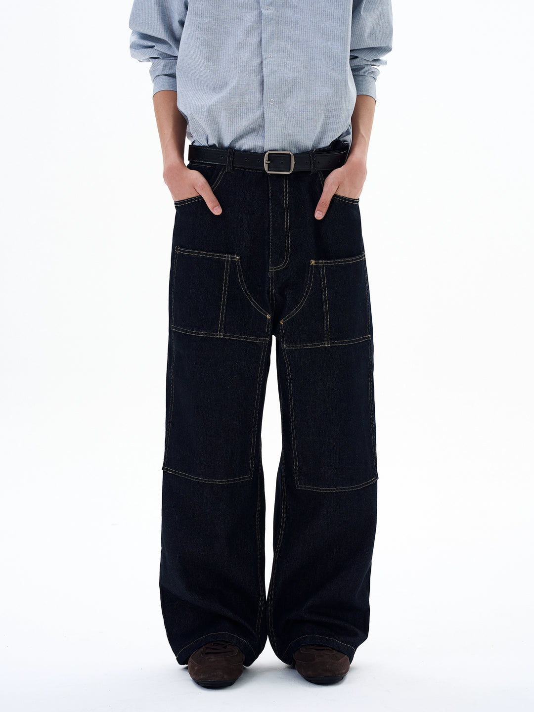 Loose Fit Wide Leg Jeans