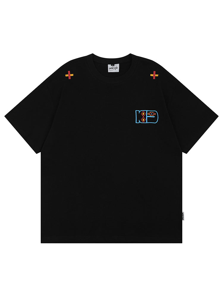 刺繍ヘビーウェイトショートスリーブTシャツ 