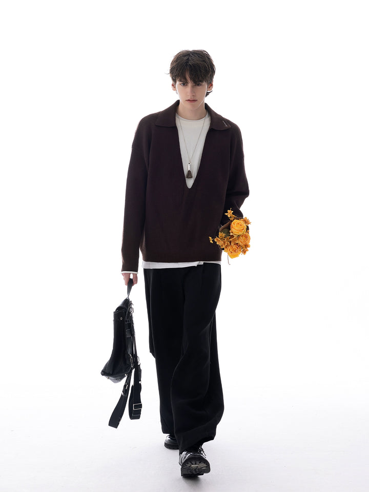 Loose-fitting Fake two-piece Sweater