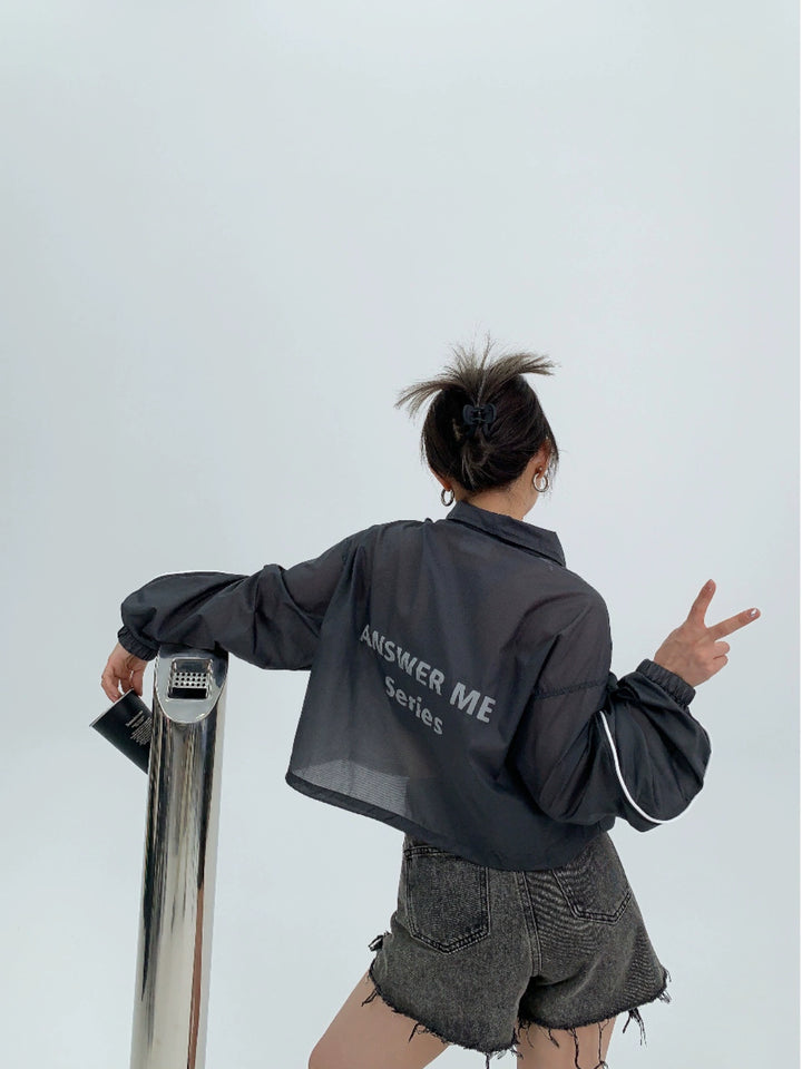 Lightweight Cropped Sun Protection Jacket