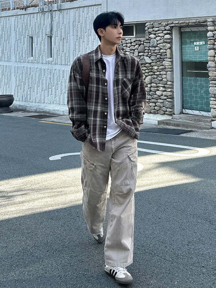 Loose Straight Wide-Leg Pants