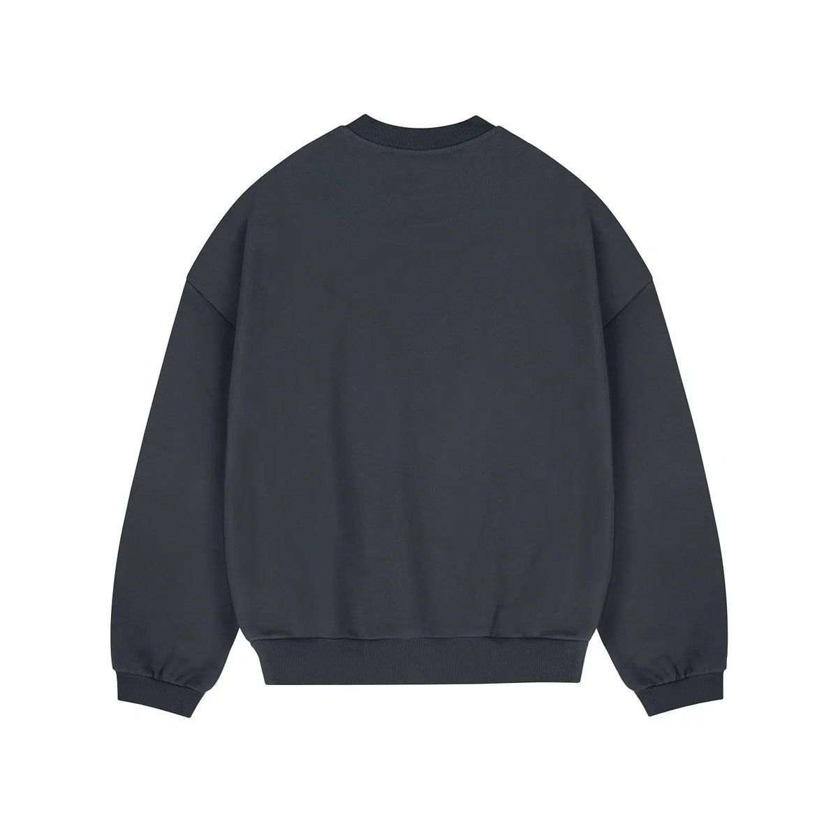 Solid Color Crew Velvet Neck Sweatshirt