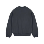 Solid Color Crew Velvet Neck Sweatshirt