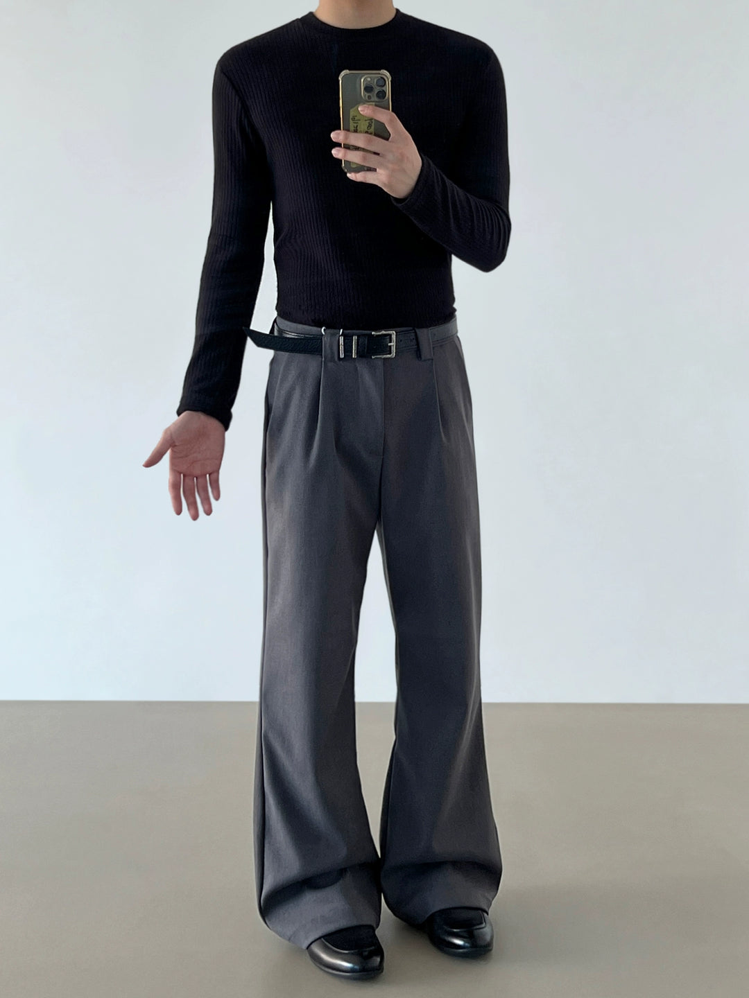 Flared Straight Leg Casual Pants