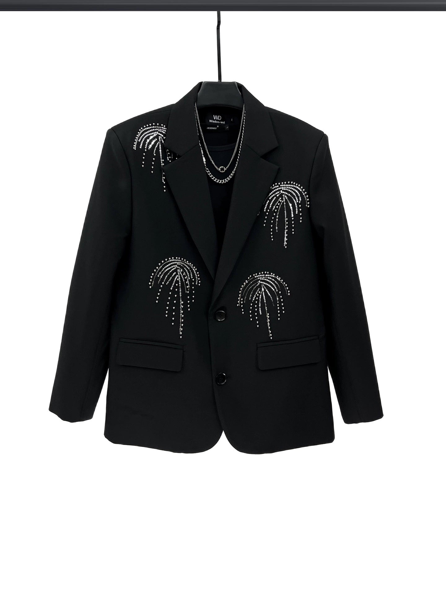 Elmas Süslemeli Fırfırlı Takım İki Parça 