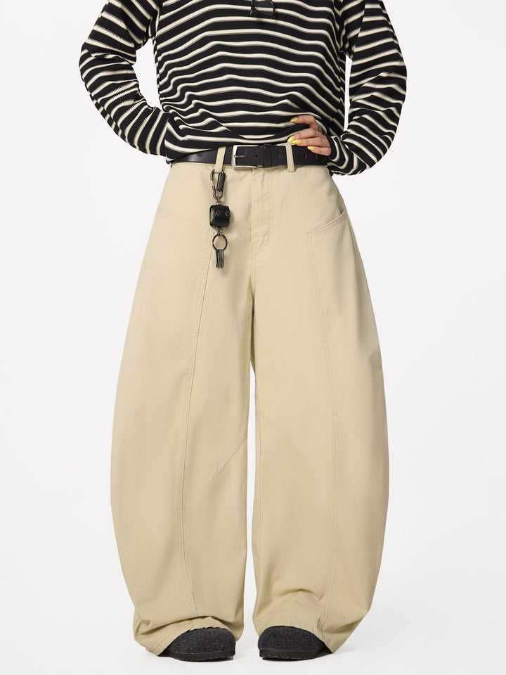 Pantalons de travail décontractés à jambes larges 