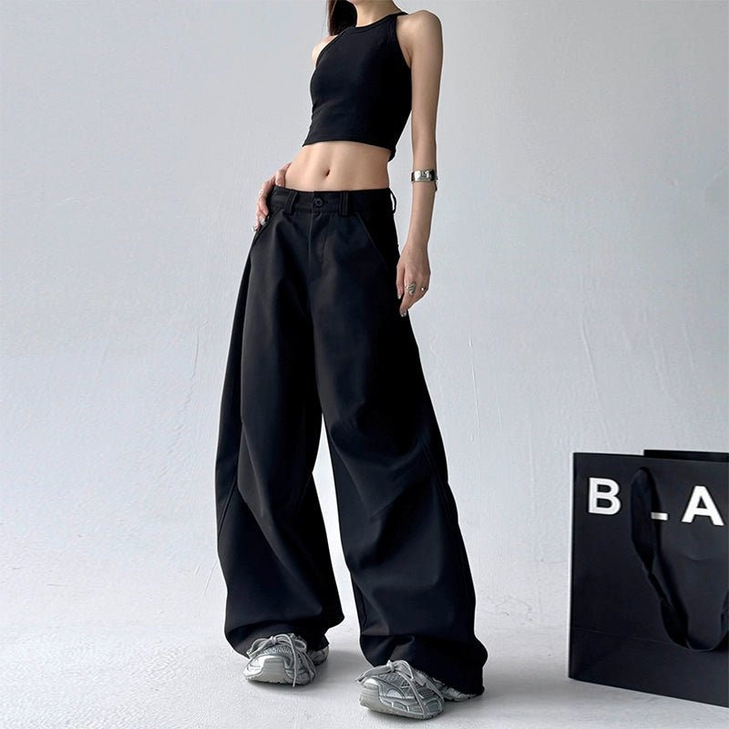 Straight Wide-Leg Loose Casual Pants