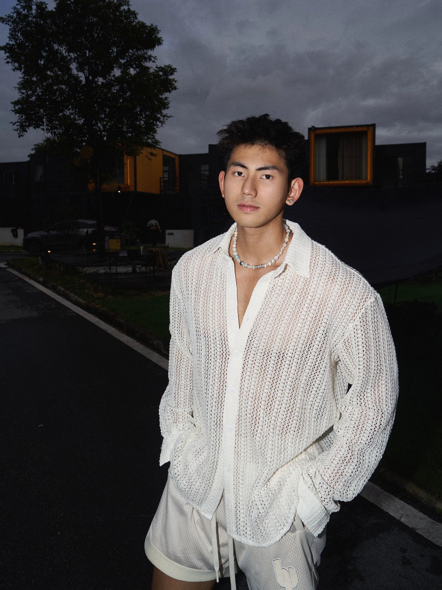 Retro Häkelknopf-Ärmelloses Weste-Shirt 