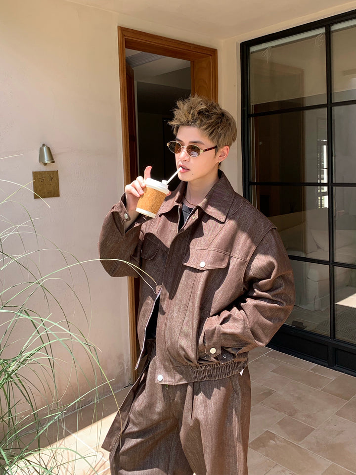 Retro Wide Leg Jacket and Pants