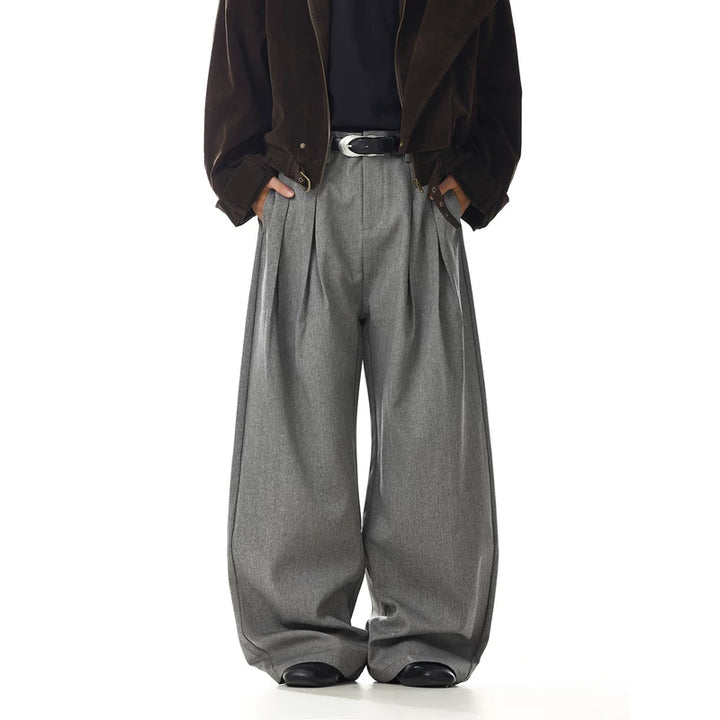 Brede Been Losse Pasvorm Casual Dress Pants 