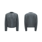 Diamond Embellished Knitted Cardigan