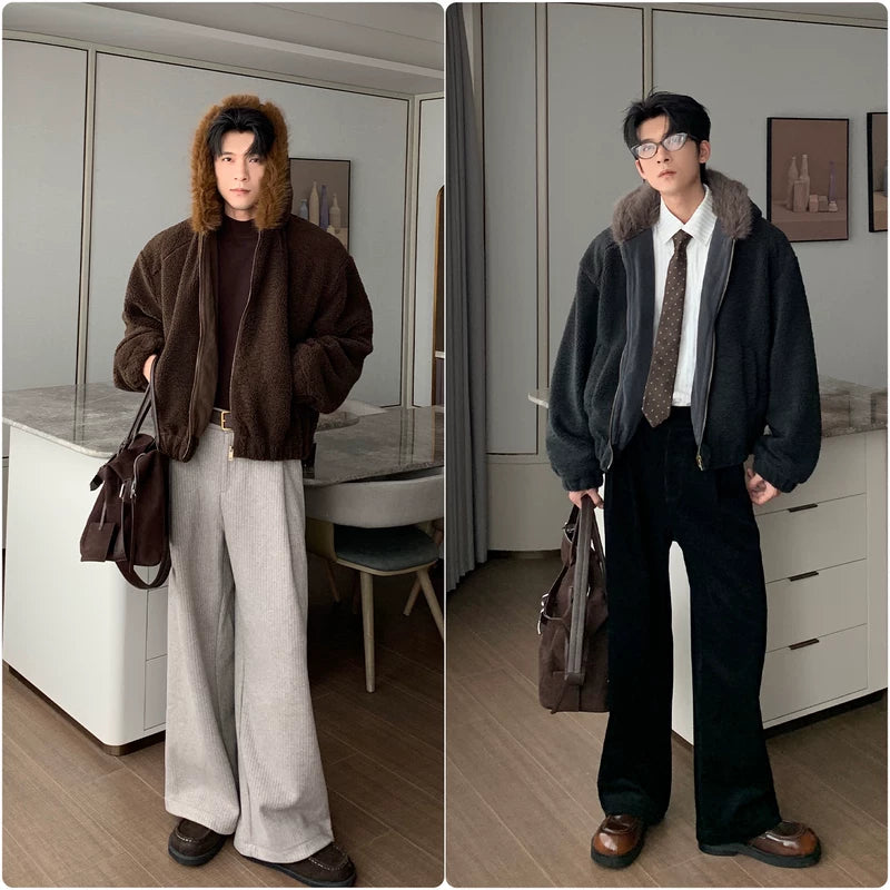 Hooded fleece-gevoerde dikke geïsoleerde jas 