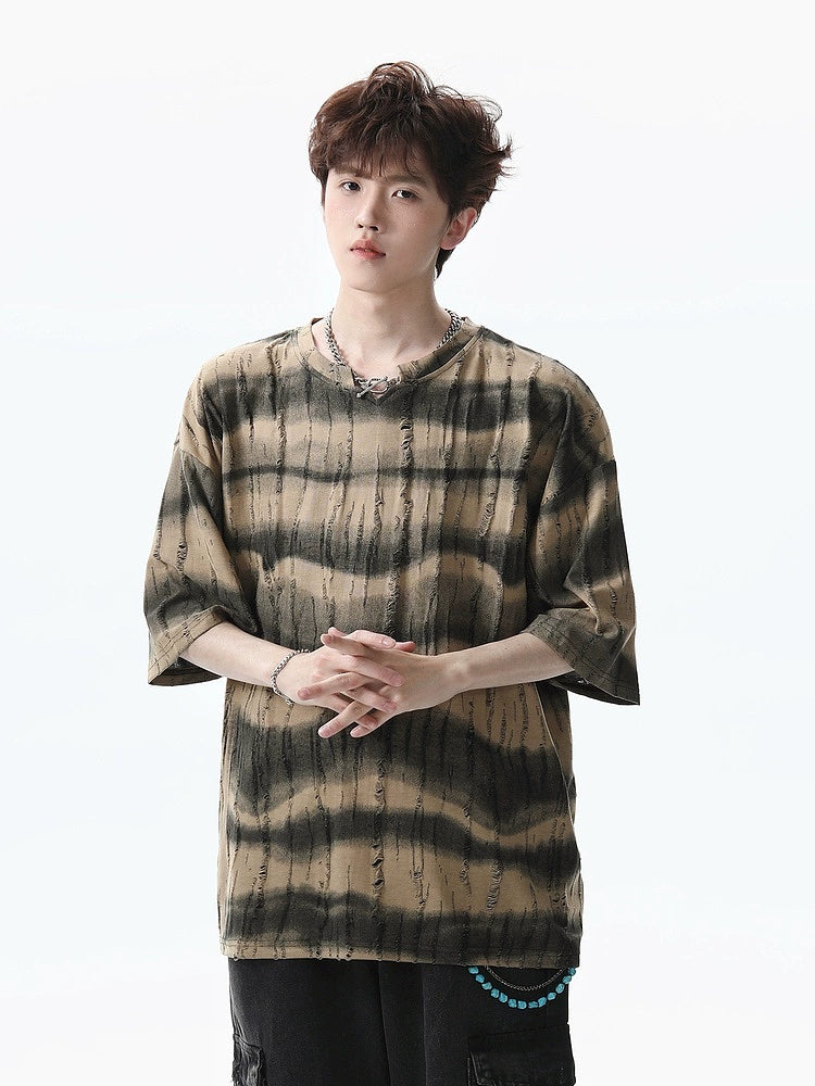 Striped Loose Short Sleeve T-shirt
