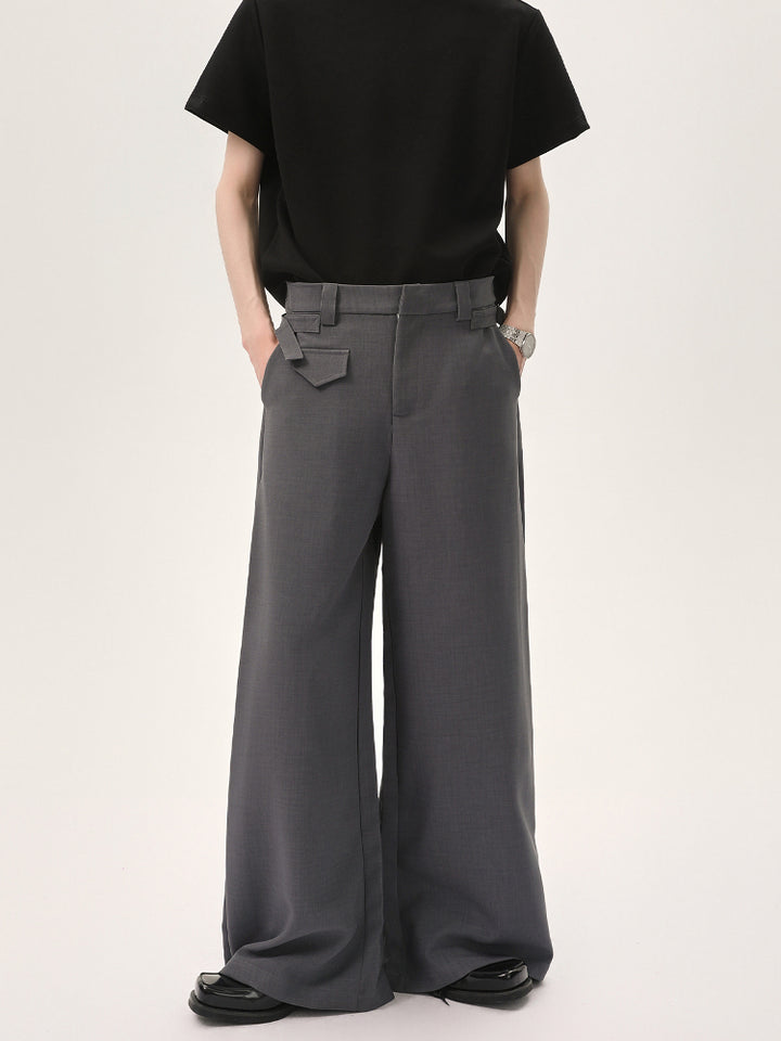 Wide-Leg Casual Pants