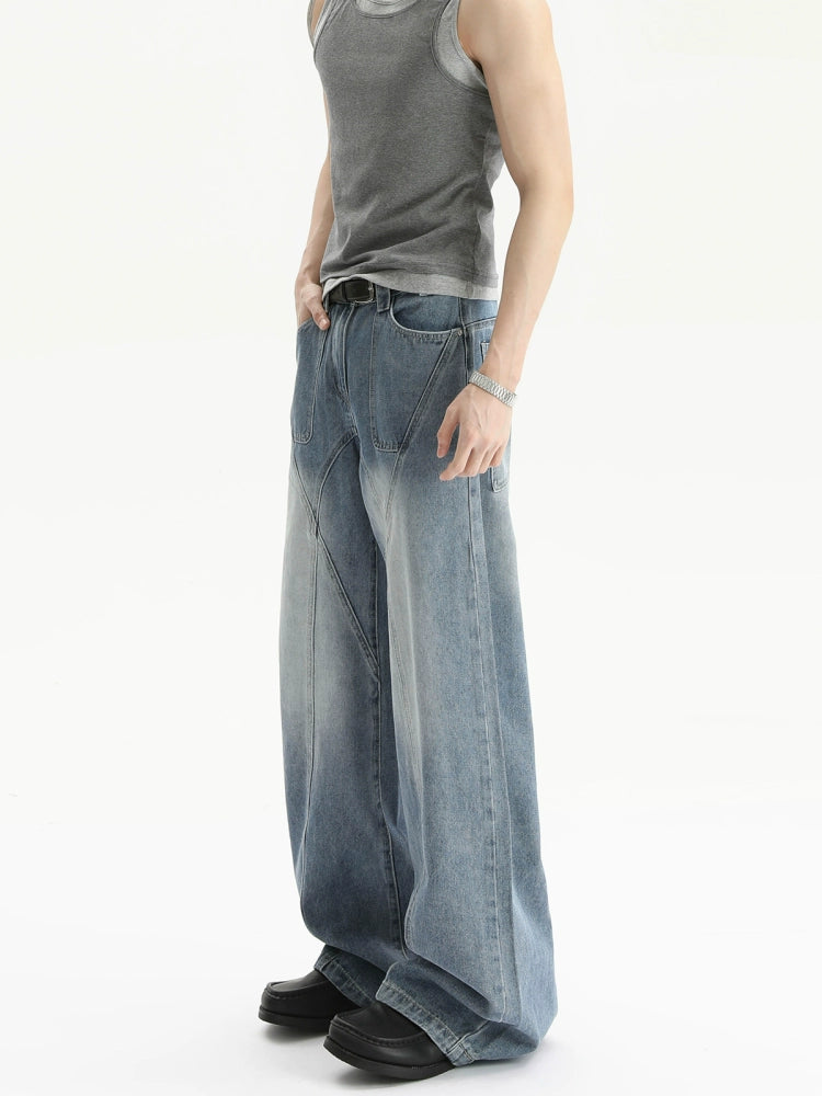 Loose Straight Wide-Leg Jeans