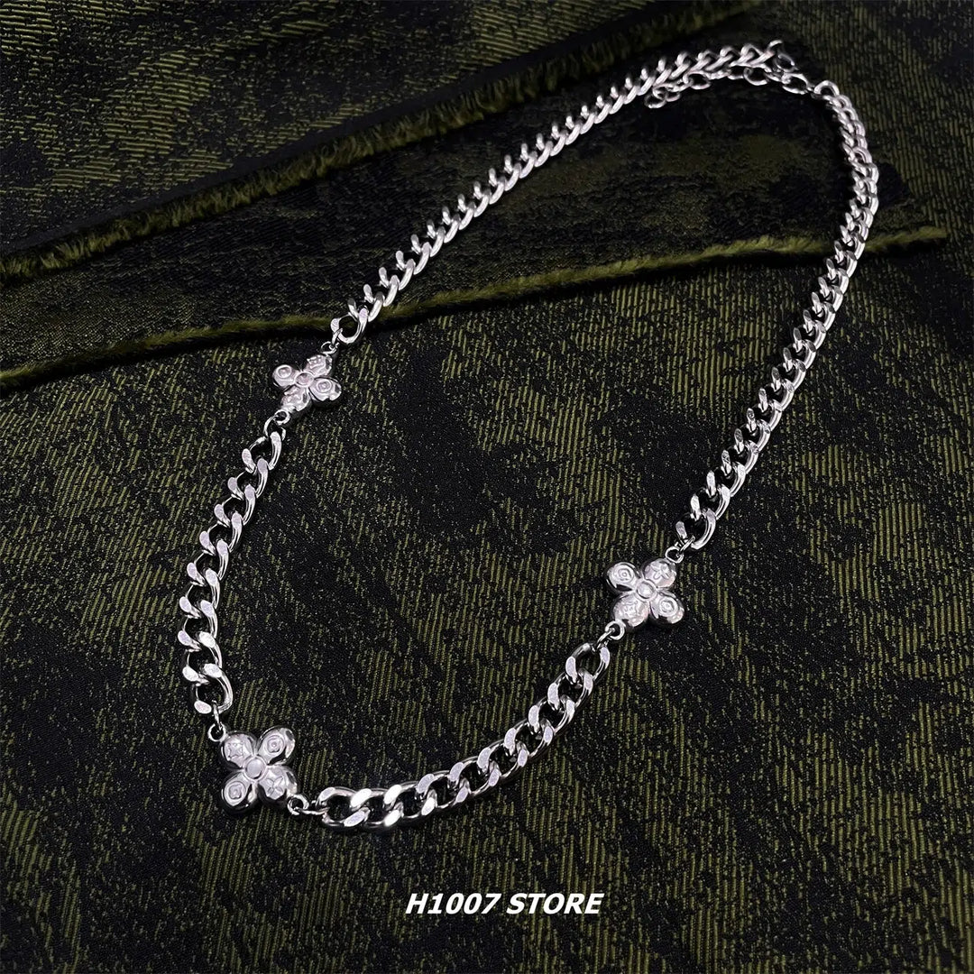 Titanium Steel Cross Necklace