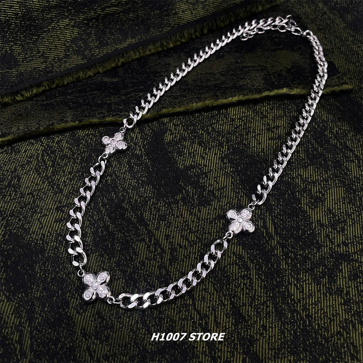 Titanium Steel Cross Necklace