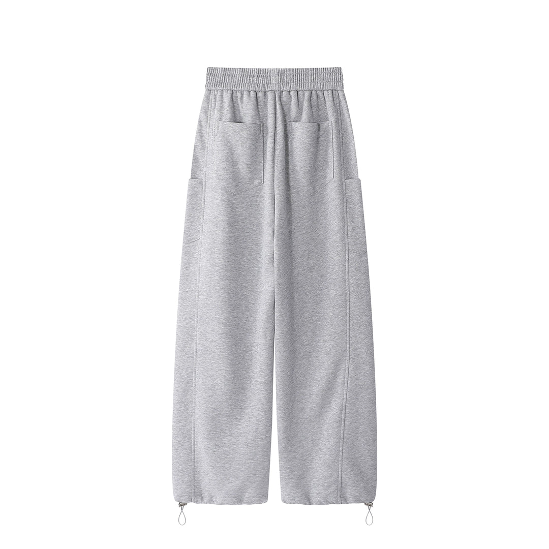 Wide-Leg Drawstring Casual Sweatpants