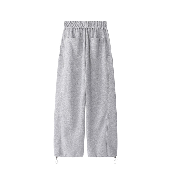 Wide-Leg Drawstring Casual Sweatpants