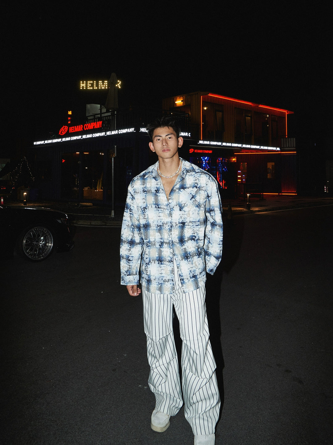 Loose Striped Retro Baseball Casual Pants