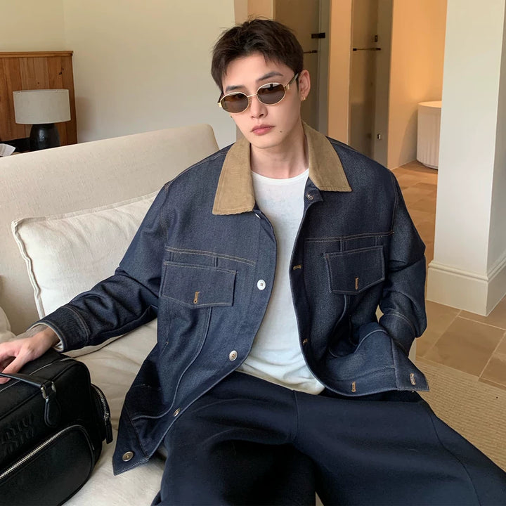 سترة دنيم خام برباط رقبة بتصميم باتش وورك 