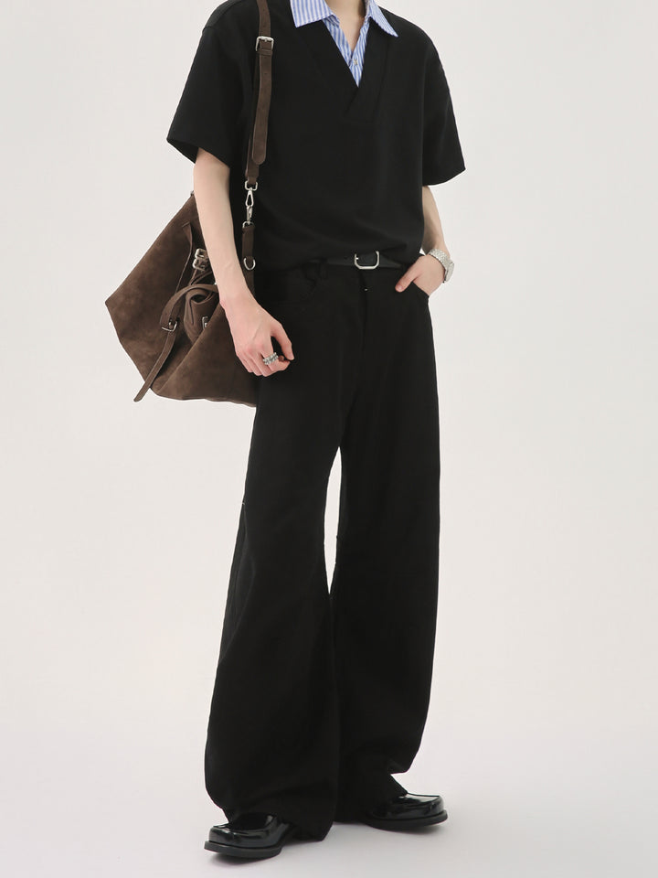 Jeans Casual Deconstruidos de Corte Suelto 