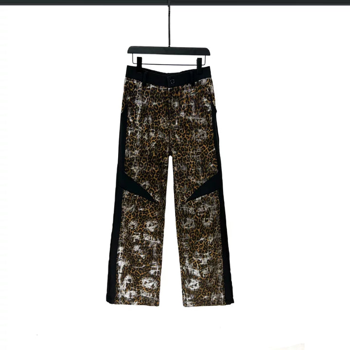 Sada sako a kalhoty s leopardím potiskem 