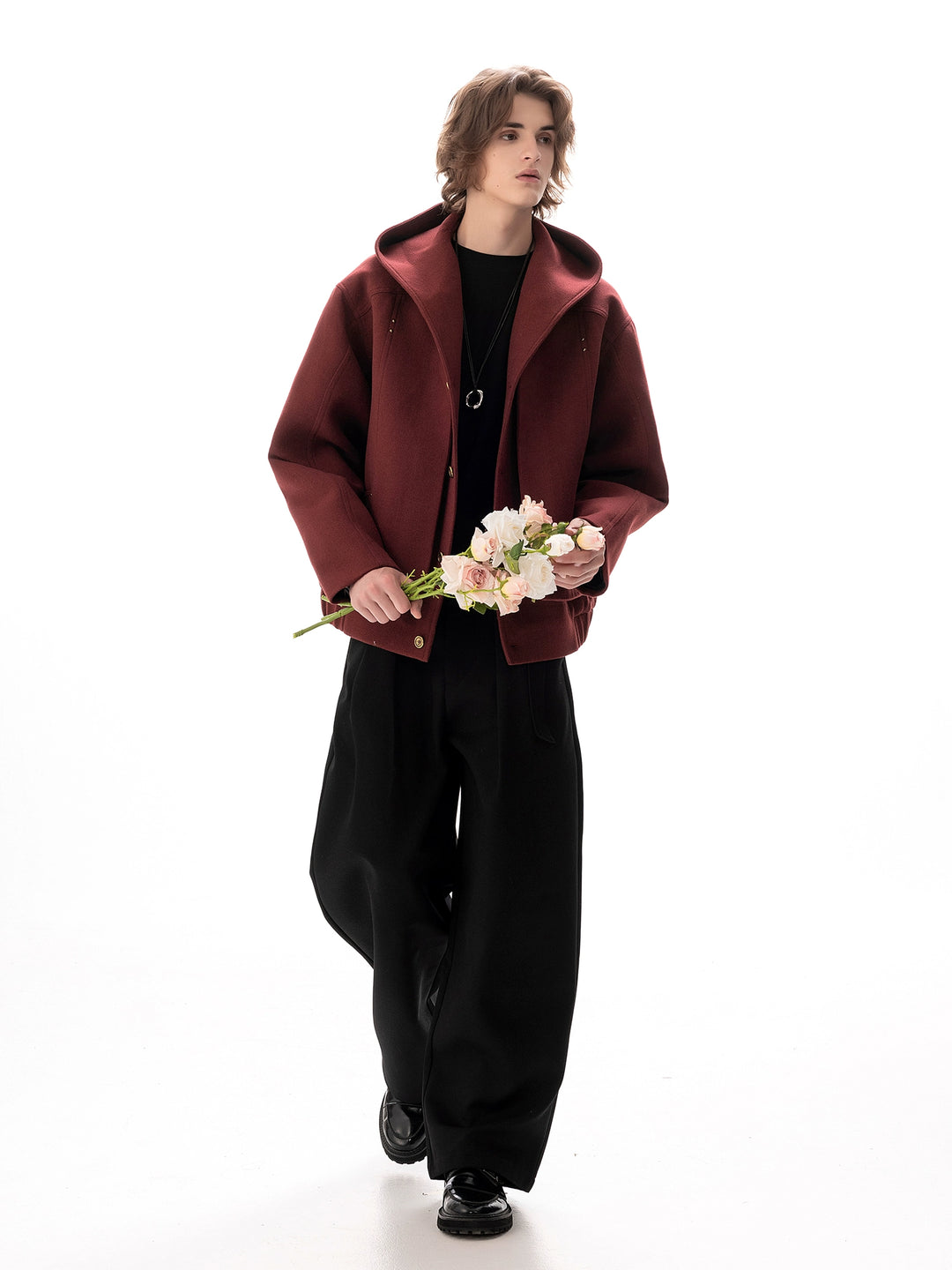 Hooded Woolen Jacket