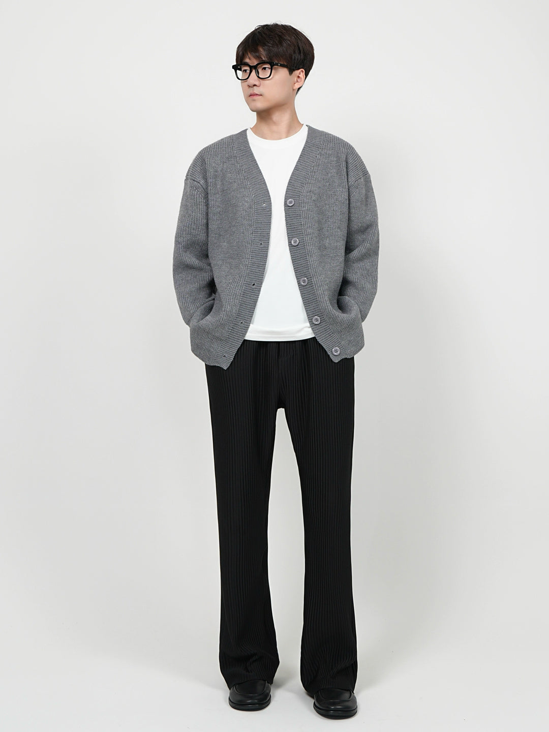 Button Front Knit Cardigan