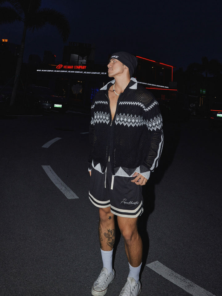 Knitted Hollow Cardigan Sweater