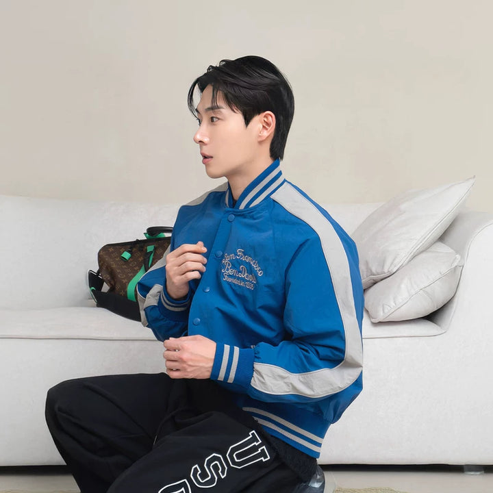 Geborduurd Korte Baseball Jacket 