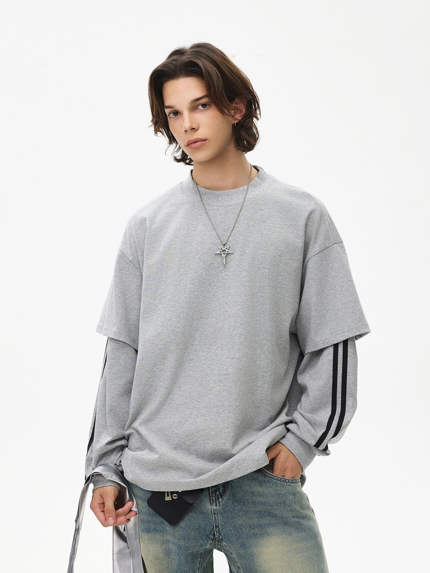 Oversized Long Sleeve Pullover Top