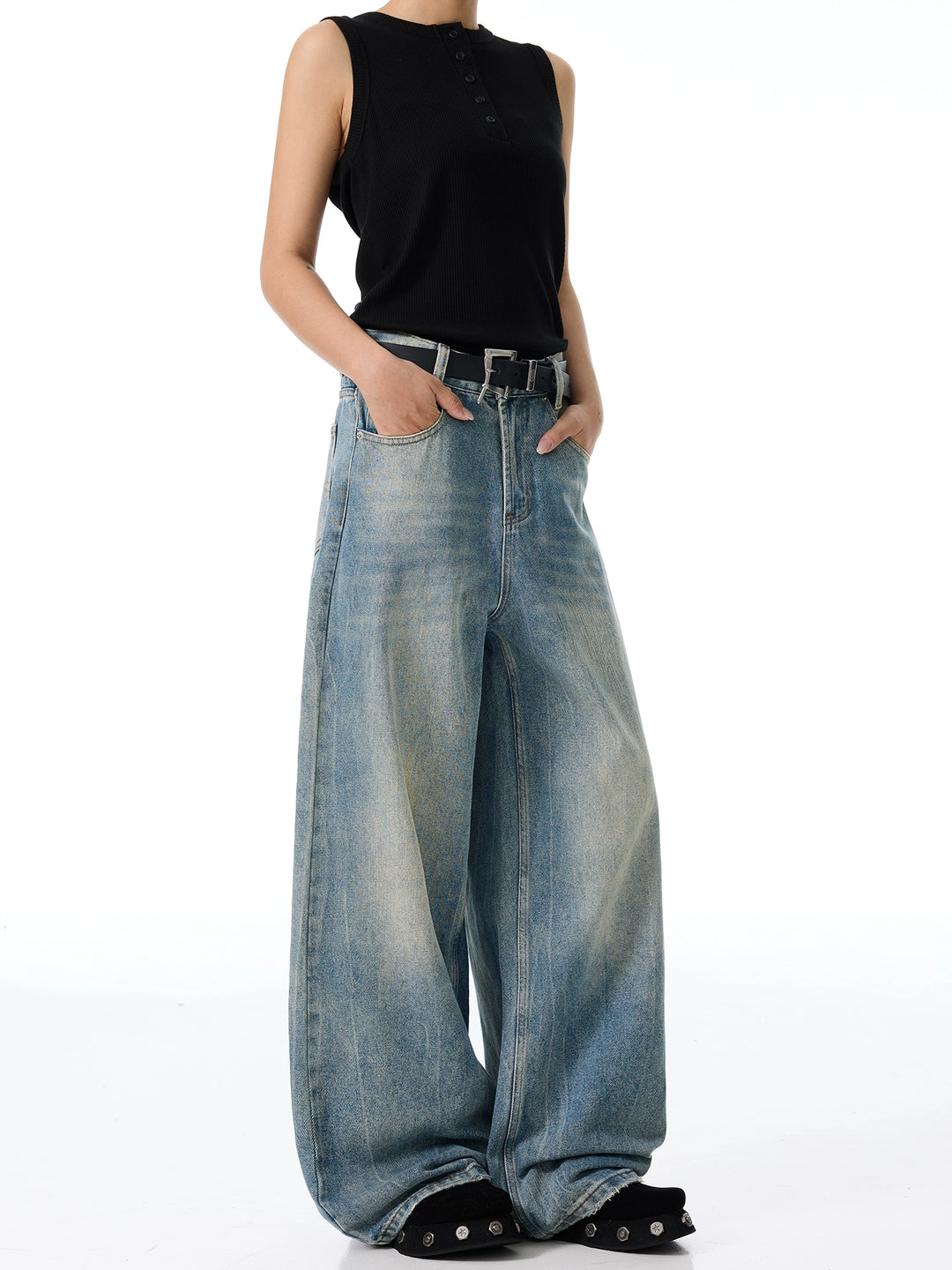 Wide Leg Loose Casual Jeans