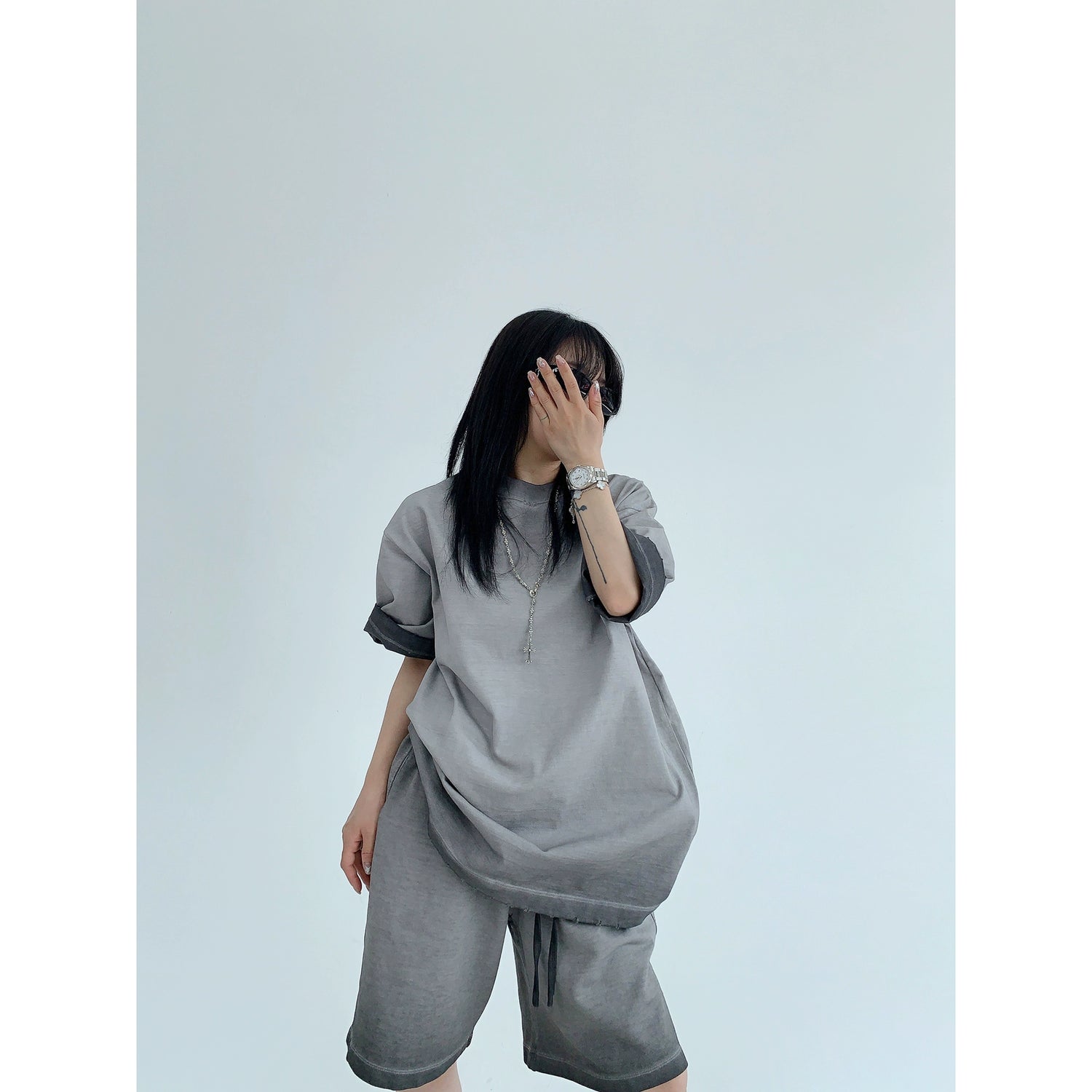 Casual Short Sleeve Shirt and Shorts