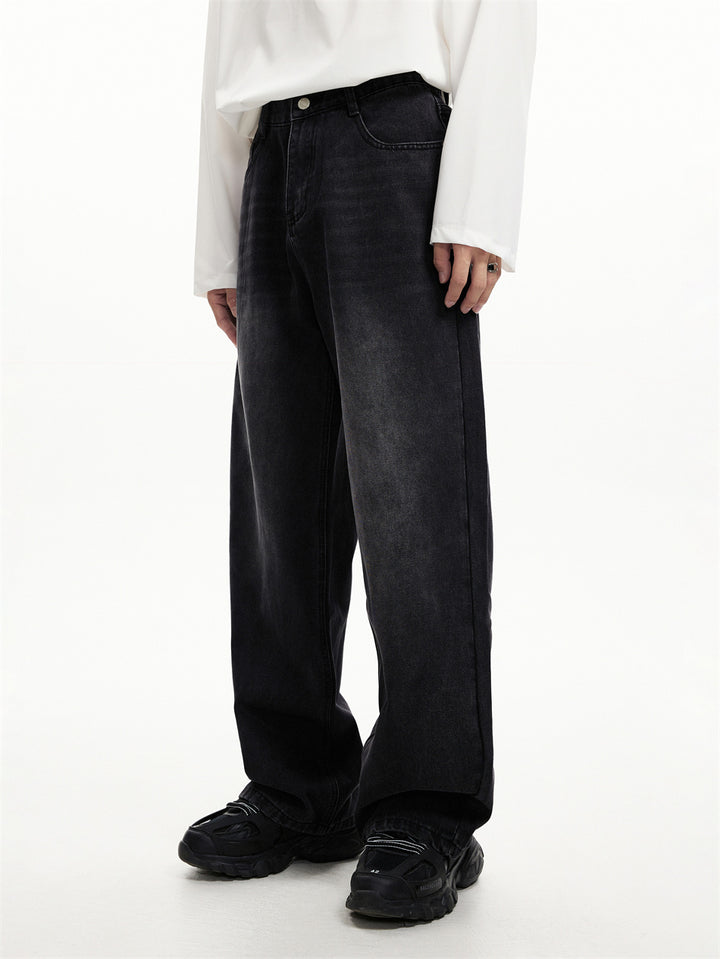 Loose Straight Wide-Leg Jeans