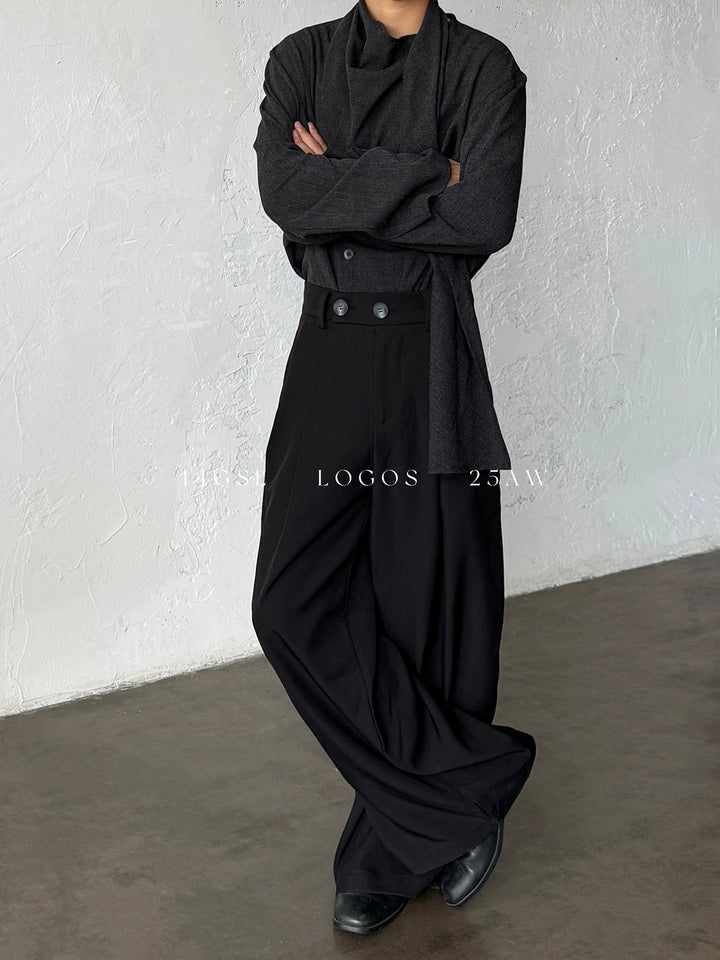 Minimalist Loose Straight Leg Pants