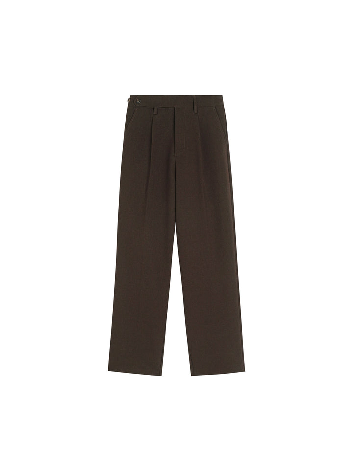 Pantalones de estilo británico retro de corte holgado 
