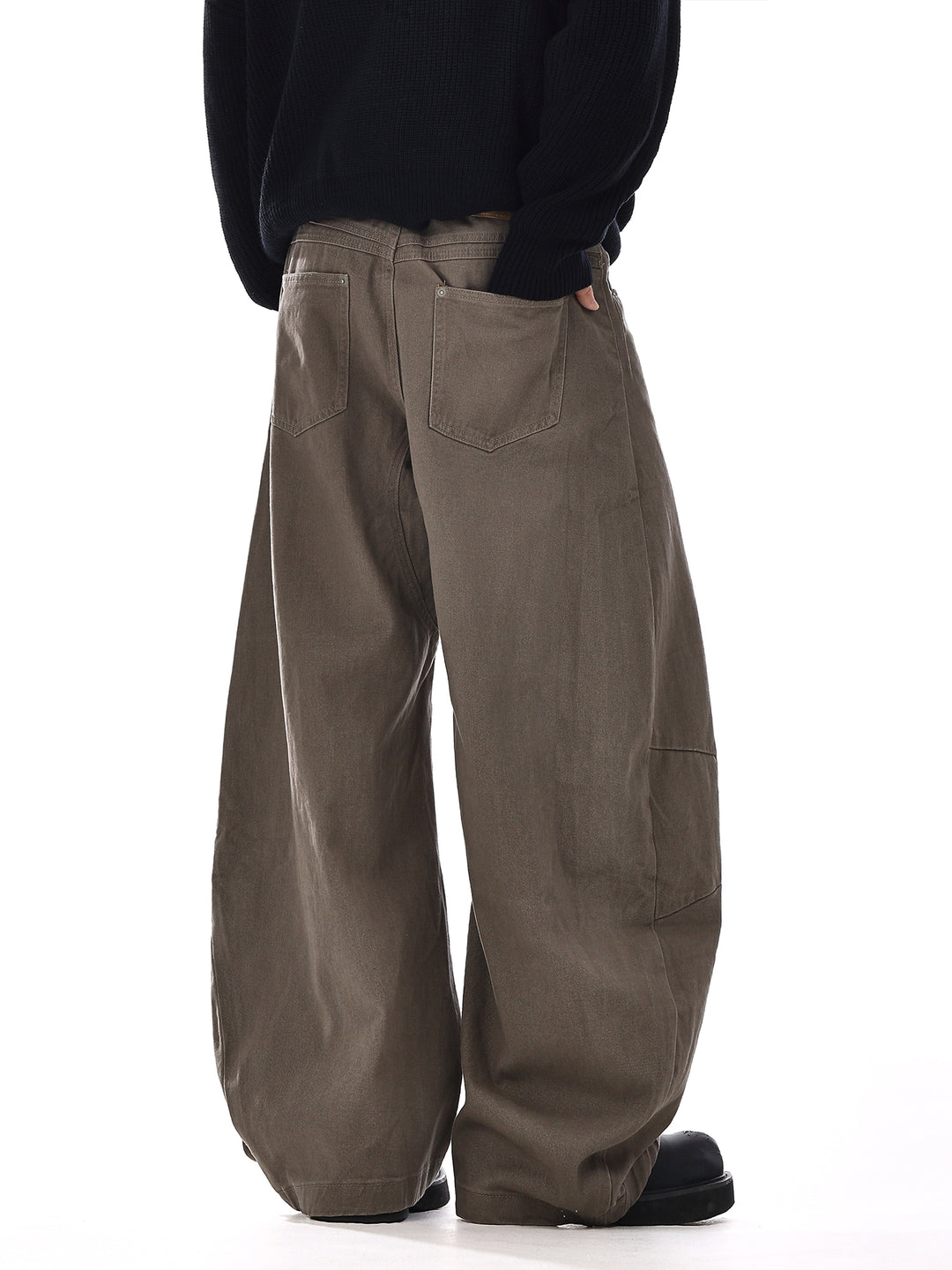 Loose Wide-Leg Denim Pants