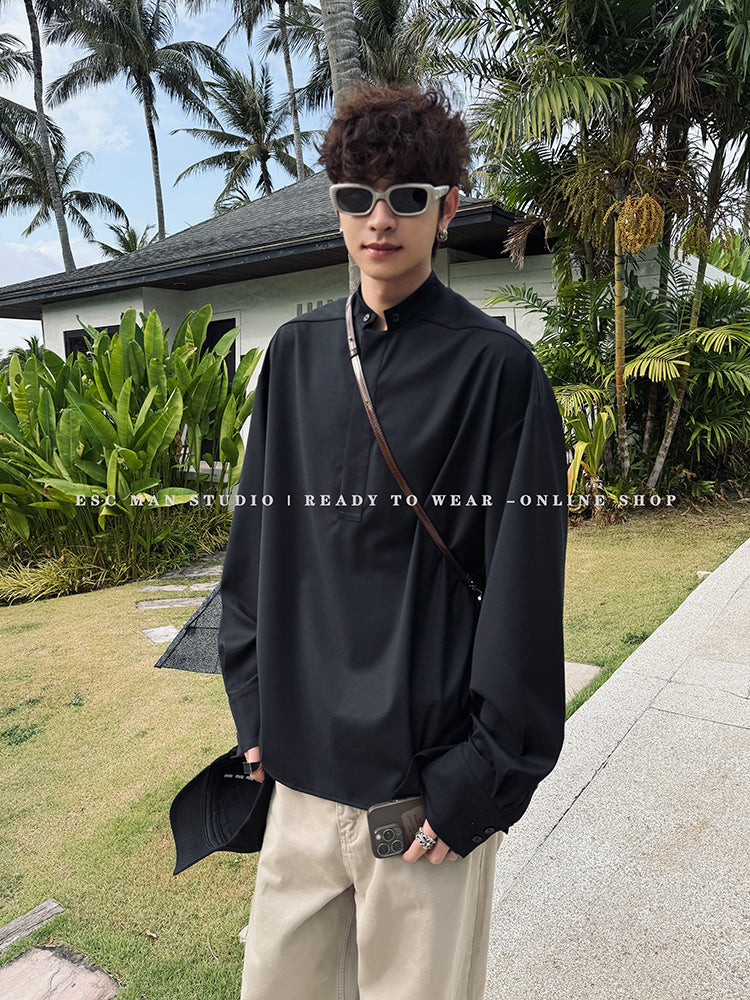 Casual Stand-up Collar Pullover