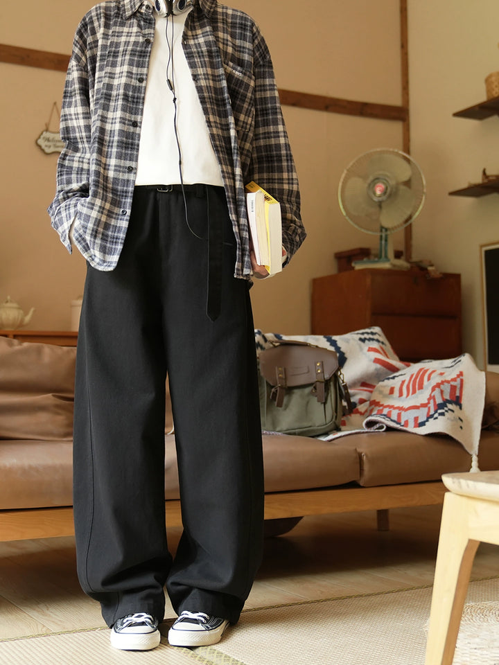 Loose Straight Leg Casual Pants