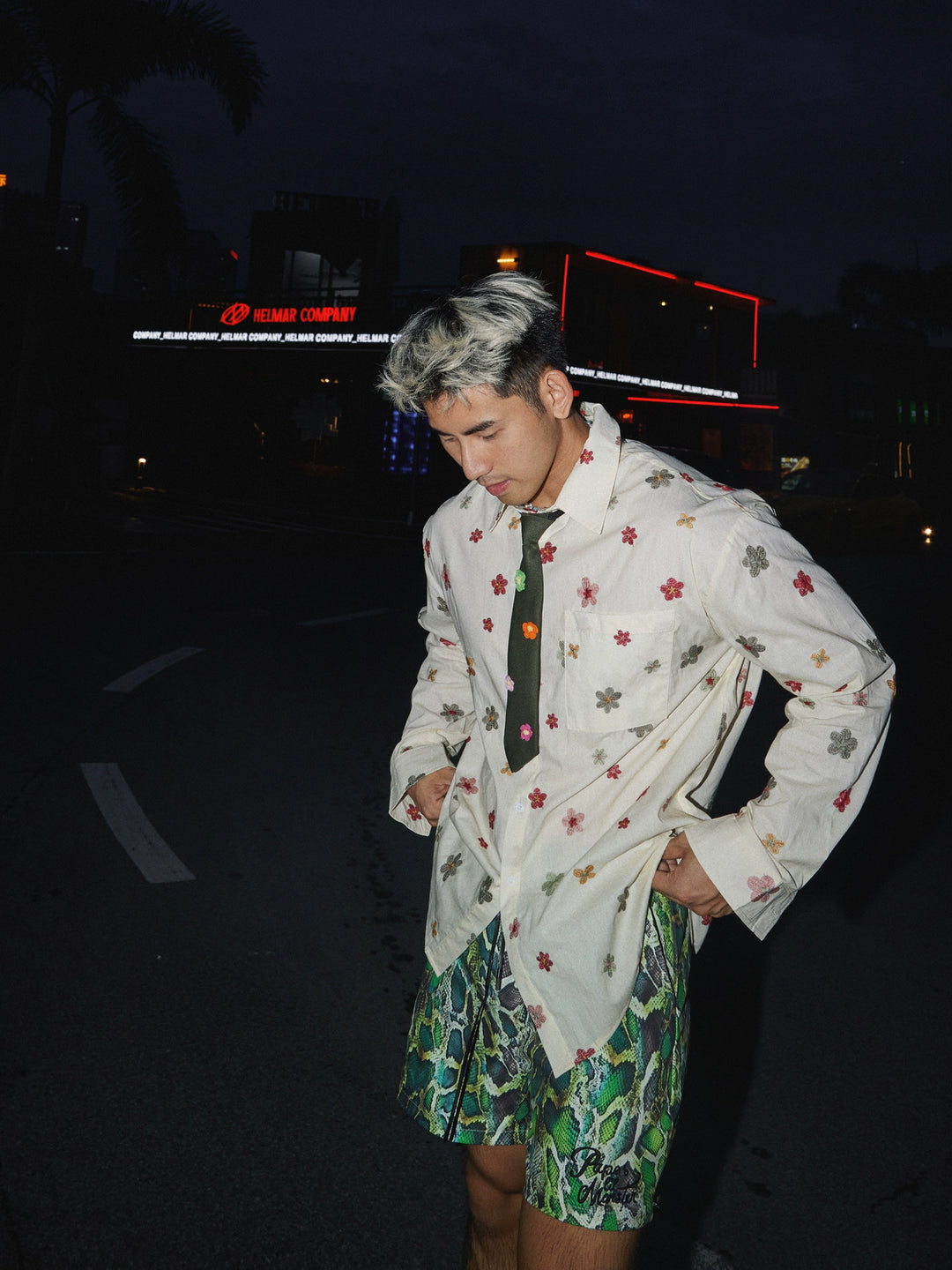 Embroidered Long Sleeve Shirt