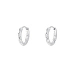 Sterling Silver Twisted Hoop Earrings