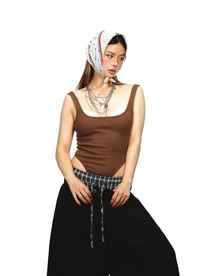 Backless Body-Shaping Fitted Tank Top