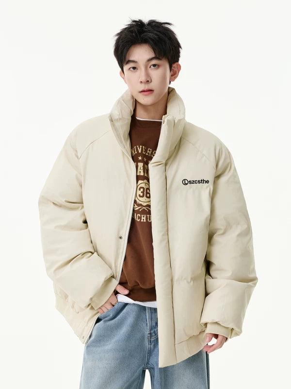 Stand Collar Winter Puffer Jacket