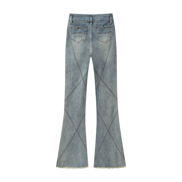 High Waist Flared Slim Fit Pants