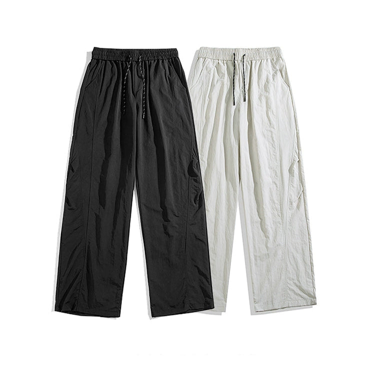 Pantalones casuales sueltos de seda de hielo de secado rápido 