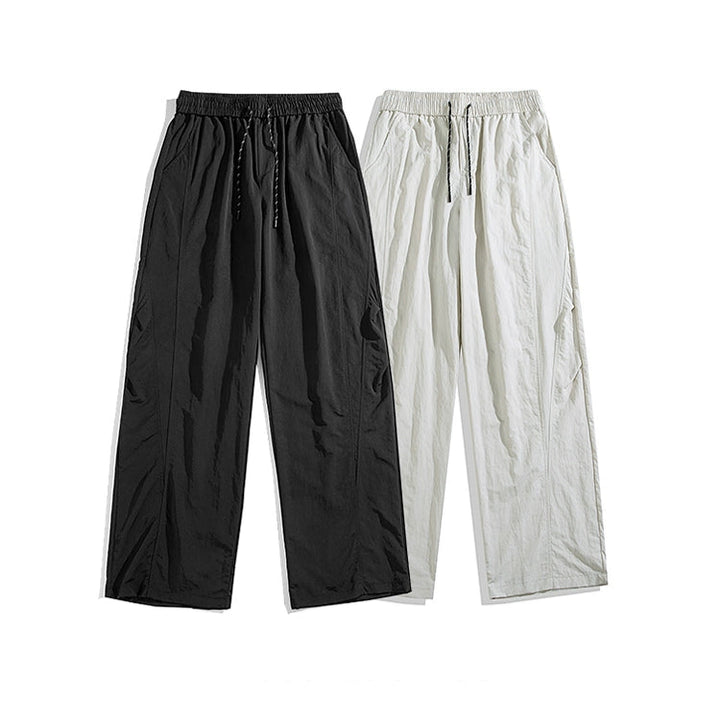 Pantalones casuales sueltos de seda de hielo de secado rápido 