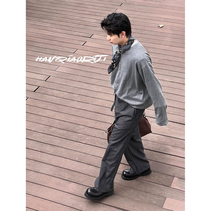 Washed Horsehide Round-Toe Derby Shoes