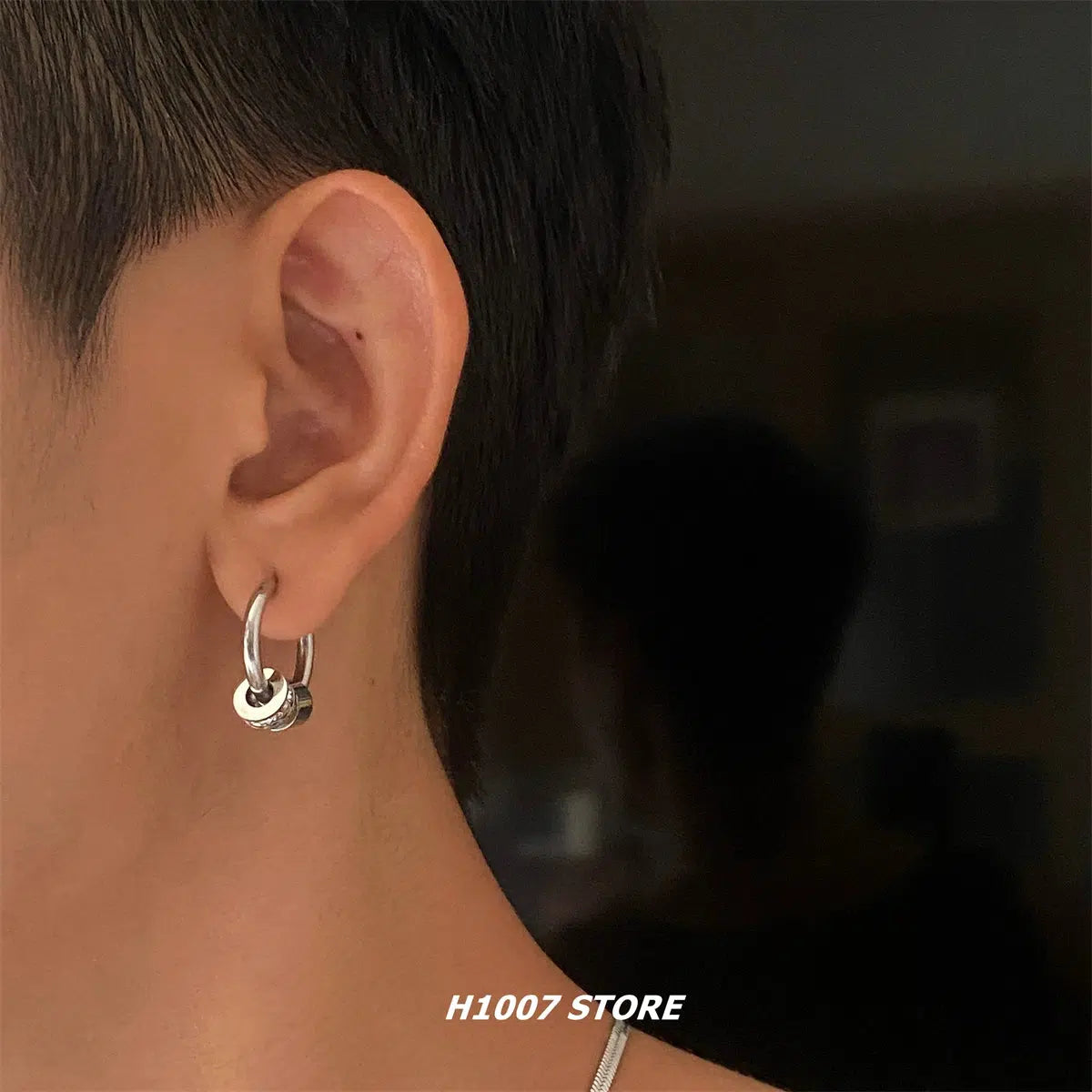 Titanium Steel Non-Pierced Stud Earrings